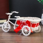 Корзина декоративная "Велосипед с кашпо овальным" 25х10х12 см МИКС - Фото 2