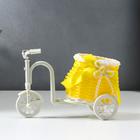 Корзина декоративная "Велосипед с кашпо-вазон" МИКС 20х13х11 см - Фото 3