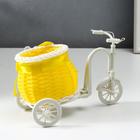 Корзина декоративная "Велосипед с кашпо-вазон" МИКС 20х13х11 см - Фото 5