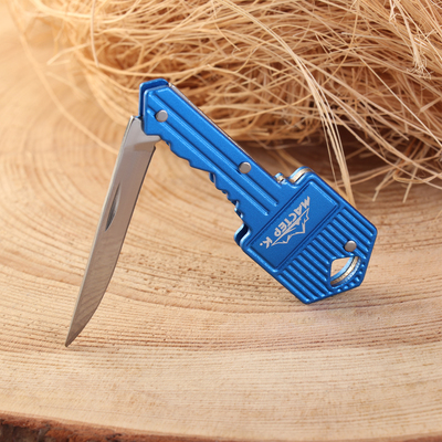 Нож складной «Ключ» 11.7 см, клинок 47 мм/1.8 мм, брелок, цвет МИКС