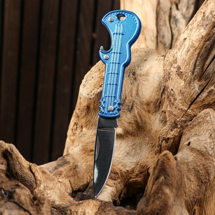 Нож перочинный складной "Гитара" 12см, клинок 50мм/1,8мм, микс