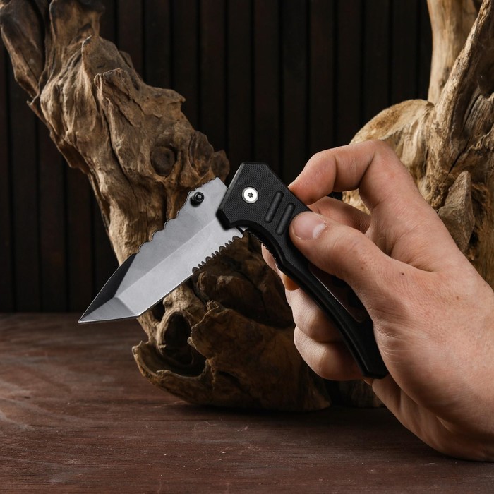 Нож складной "Лидер" 20см, клинок 84мм/3мм, со стропорезом - фото 1927649039