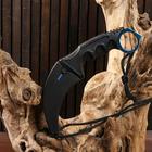 Нож-керамбит «Коготь орла», 20 см, клинок 90 мм/2.1 мм, синий - Фото 5