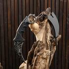 Нож-керамбит "Коготь орла" 20см, клинок 90мм/2,2мм, черная паутина - Фото 1