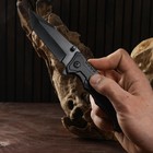 Нож складной "Акула" 21см, клинок 90мм/2,8мм, со стропорезом и стеклобоем - Фото 2