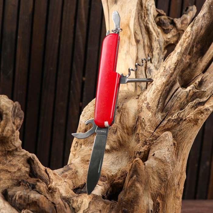 Нож швейцарский "Мастер К" 6в1, красный - фото 1905741142