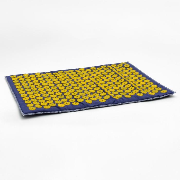 Ипликатор игольчатый «Большой коврик» на мягкой подложке, 242 колючки, синий, 41 х 60 см. - Фото 1