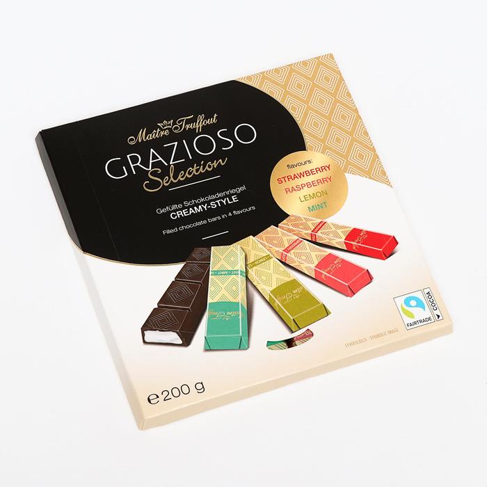 Ассорти шоколадных мини-батончиков Grazioso Selection Cremy-Style, 200 г - Фото 1