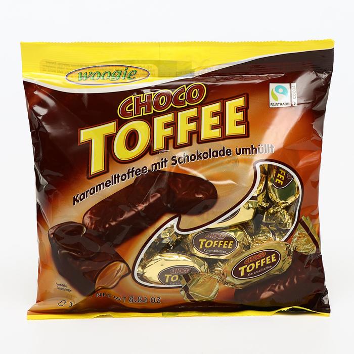 Конфеты Toffee со вкусом карамели в шоколадной глазури, 250 г - Фото 1