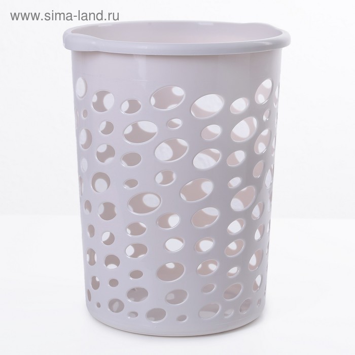 Корзина для мусора 12 л "Сорренто", цвет серый - Фото 1