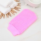 Мочалка - варежка для тела массажная Доляна, жёсткая, цвет МИКС - Фото 4