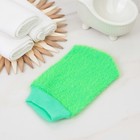 Мочалка - варежка для тела массажная Доляна, жёсткая, цвет МИКС - Фото 5