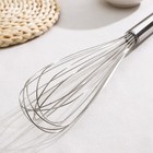 Венчик для взбивания KONFINETTA «Сильвер», струна 1.3 мм, 42×8×8 см, нержавеющая сталь, серебристый - Фото 3