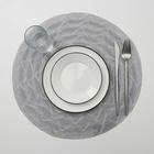 Салфетка сервировочная «Мэри», 38×38 см, цвет серый - Фото 1