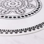 Салфетка сервировочная «Михенди», 38×38 см, цвет чёрно-белый - Фото 5