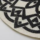 Салфетка сервировочная «Звезда», 38?38 см, цвет бело-чёрный (комплект 12 шт) - фото 42605824