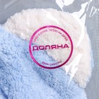 Чалма для сушки волос Доляна «Медвежонок», микрофибра, фиолетовая - Фото 6