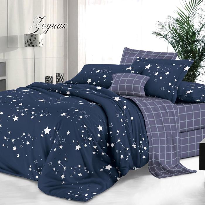 Постельное бельё Butterfly Люкс евро, «Зодиак», 200х220, 220х230, 50х70 см - 2 шт - Фото 1