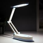 Лампа настольная 16289/1GR 25хLED 3Вт 2 режима USB АКБ бело-голубой 17х7,5х6,5 см - фото 67165811