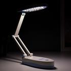 Лампа настольная 16289/1GR 25хLED 3Вт 2 режима USB АКБ бело-голубой 17х7,5х6,5 см - фото 67165812
