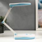 Лампа настольная 16289/1GR 25хLED 3Вт 2 режима USB АКБ бело-голубой 17х7,5х6,5 см - фото 67165813