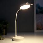 Лампа настольная сенсорная 1523/1WT 30хLED 3Вт АКБ USB 2 режима белый 10х10х41 см RISALUX - фото 42235577