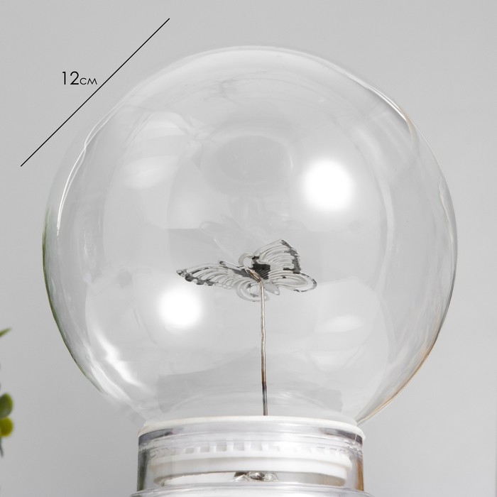Плазменный шар "Бабочка", 19 см RISALUX - фото 1908234512