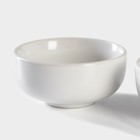 Набор для чайной церемонии керамический «Небо», 5 предметов: 4 пиалы 50 мл, чайник 200 мл, цвет белый - фото 24642295