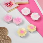 Серьги-клипсы детские «Выбражулька» цветы розы, цвет МИКС - Фото 1