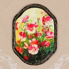 Панно «Цветы», 16×22 см, лаковая миниатюра, микс - Фото 2