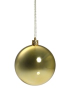 Ёлочные игрушки «Винтажный глянец», шары новогодние, d=8 см, набор 6 шт., золотистый - Фото 5