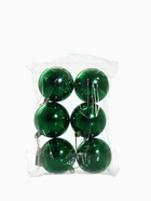 Ёлочные игрушки «Винтажный глянец», шары новогодние, d=8 см, набор 6 шт., зелёный - Фото 5