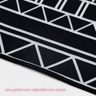 Коврики для ванной и туалета Доляна «Марокканский», 2 шт., 50×80, 40×50 см, чёрно-белые - Фото 4