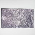 Коврик для ванной Доляна «Отпечаток», 50×80 см, цвет серый - Фото 2