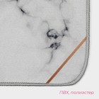 Коврики для ванной и туалета Доляна «Мрамор», 2 шт., 50×80 см, 40×50 см - Фото 2