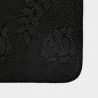 Коврики для ванной и туалета Доляна «Пёрышки», 2 шт., 50×80 см, 40×50 см, серые - Фото 5