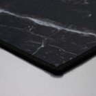 Коврик для дома Доляна «Мрамор», 50×80 см, цвет чёрный - Фото 3