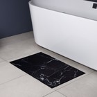 Коврик для дома Доляна «Мрамор», 50×80 см, чёрный - Фото 5