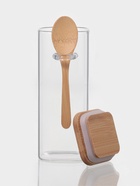 Банка для сыпучих BellaTenero «Эко», 420 мл, 8×6×16.8 см, с бамбуковой крышкой и ложкой, прозрачная - Фото 2