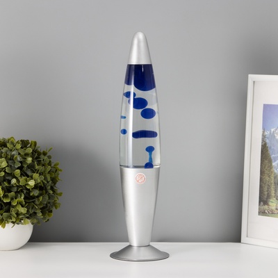 Лава-лампа «Голубые капли» воск, Е14 h=41 см RISALUX