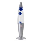 Лава - лампа RISALUX «Голубые капли», Е14-R39, 30 Вт, от сети 220 В, серебристая, 11×19×41 см - Фото 4