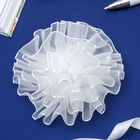 резинка для волос " Школьница" бант многослойный с жемчугом d-7 см - Фото 1