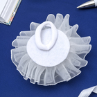 резинка для волос " Школьница" бант многослойный с жемчугом d-7 см - Фото 2