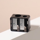 Точилка косметическая, двойная, чёрная - Фото 5