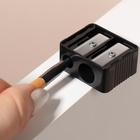 Точилка косметическая, двойная, чёрная - Фото 6