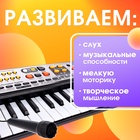 Синтезатор детский с микрофоном «Музыкальный взрыв», 49 клавиш с радио, работает от батареек - Фото 2