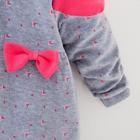 Комбинезон утеплённый, рост 74 см, цвет серо-розовый - Фото 4