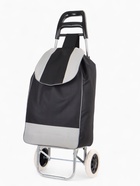 Сумка-тележка хозяйственная на шнуре, 35×20×96 см, чёрная - Фото 2