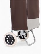 Сумка-тележка хозяйственная на шнуре, 35×20×96 см, коричневая - Фото 6