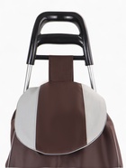 Сумка-тележка хозяйственная на шнуре, 35×20×96 см, коричневая - Фото 7